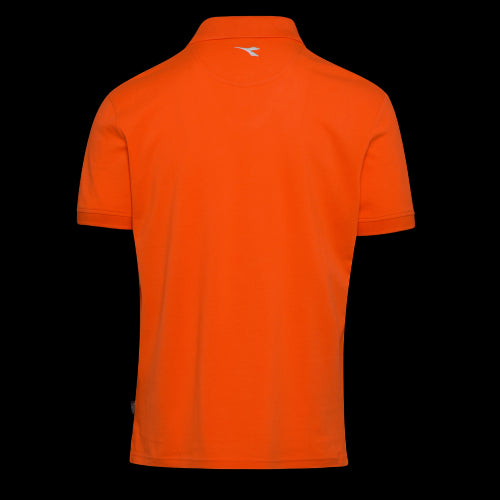 Polo Manica Corta Da Lavoro Arancio Vermiglio Mc Atlar Ii-40052 Diadora Utility-Taglia Xxl