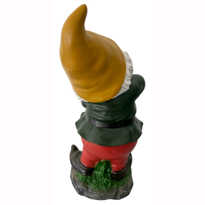 Nano da Giardino in poliresina Altezza 28 cm Statuetta Gnomo per esterno GONGOLO - 3