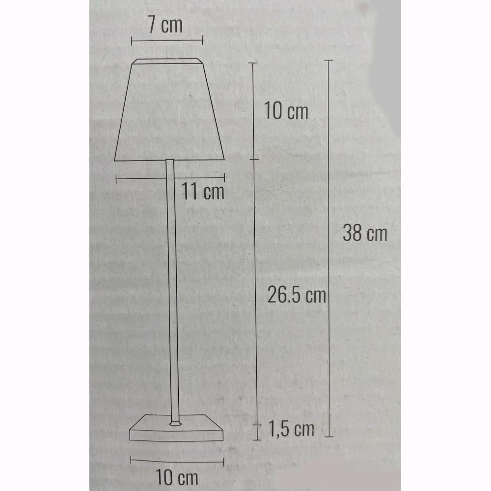 Lampada da Tavolo Dimmerabile Senza Fili Luce Calda Quadra Colore ORO