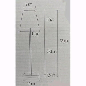 Lampada da Tavolo Dimmerabile Senza Fili Luce Calda Quadra Colore ORO