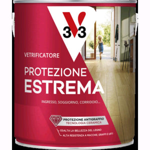 V33 Vetrificatore per Parquet Protezione Estrema Trasparente Satinato 750 ml