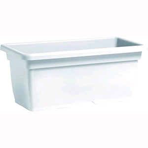 Vaso Rettangolare in Plastica PPL Colore Bianco 80x40x34H cm 63 Litri