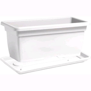 Vaso Rettangolare in Plastica PPL Colore Bianco 100x45x40H cm 110 Litri