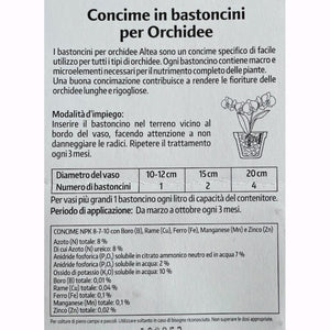 Concime completo in Bastoncini per Orchidee 30 gr. Conf. da 24 pezzi 