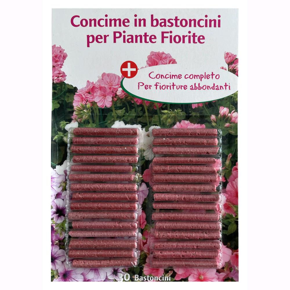 Concime completo in Bastoncini per Piante Fiorite 40 gr. Conf. da 30 pezzi 