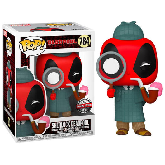 Figura POP Marvel Deadpool 30 Ã‚Â° Esclusiva Sherlock Deadpool