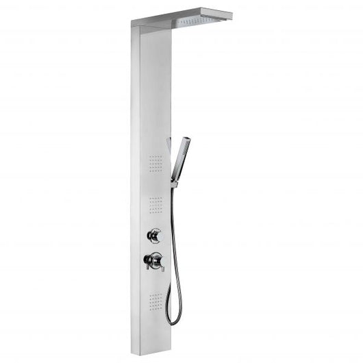 Colonna doccia multifunzione Metaform modello Broadway - Acciaio Inox