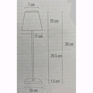 Lampada da Tavolo Dimmerabile Senza Fili Luce Calda Quadra Colore BIANCO