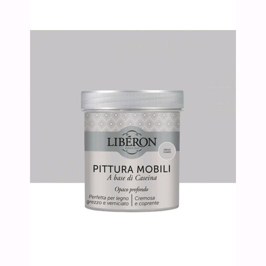 Liberon Pittura Vernice per Mobili alla Caseina Colore Grigio Chiaro 500 ml