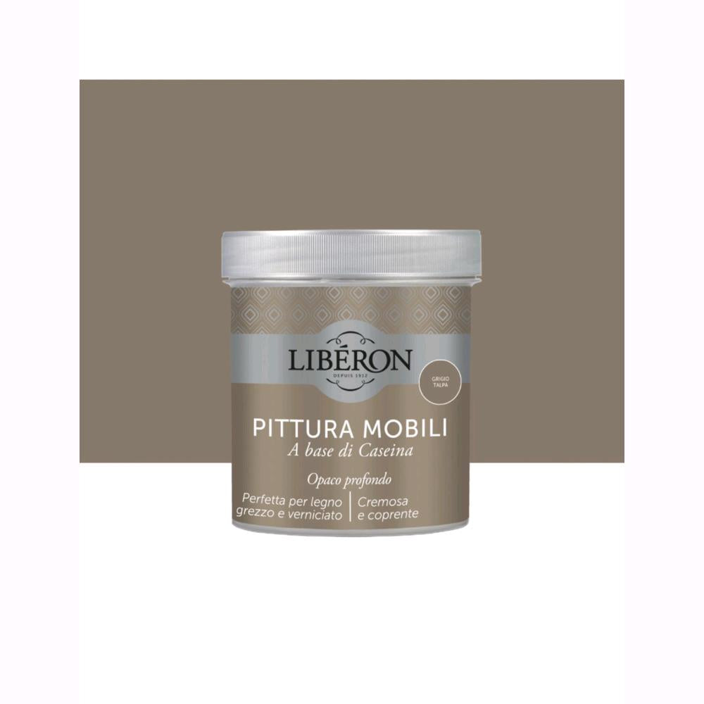 Liberon Pittura Vernice per Mobili alla Caseina Colore Grigio Talpa 500 ml