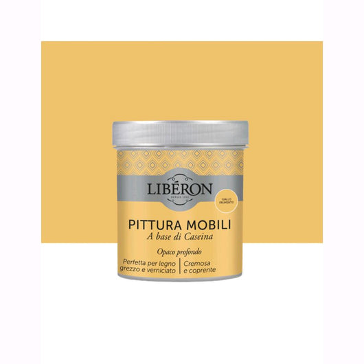 Liberon Pittura Vernice per Mobili alla Caseina Colore Giallo Frumento 500 ml