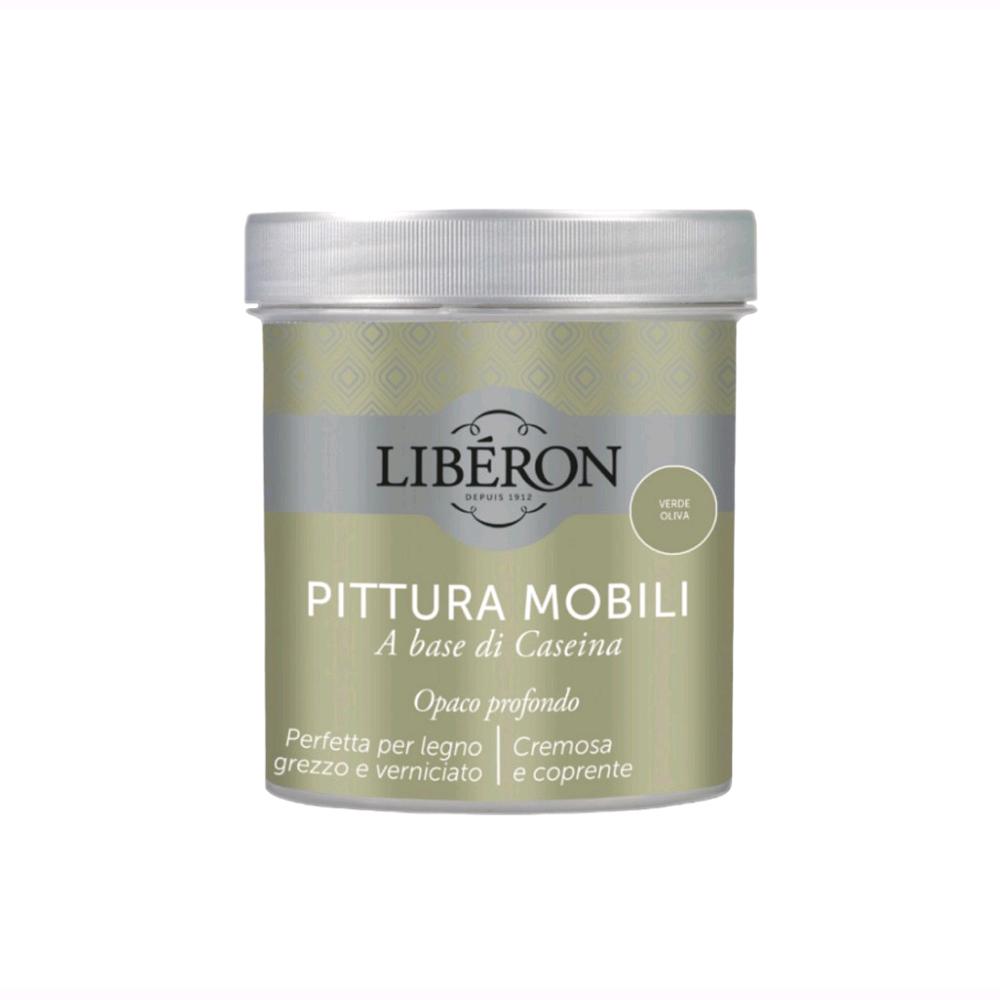 Liberon Pittura Vernice per Mobili alla Caseina Colore Verde Oliva 500 ml