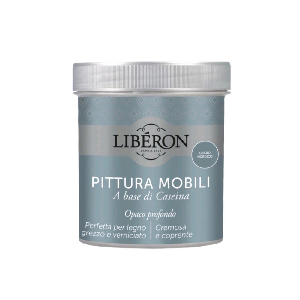 Liberon Pittura Vernice per Mobili alla Caseina Colore Grigio Nordico 500 ml