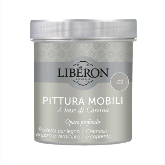 Liberon Pittura Vernice per Mobili alla Caseina Colore Verde Malva 500 ml