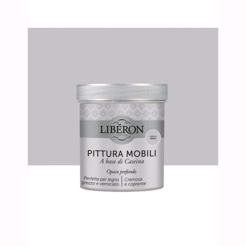 Liberon Pittura Vernice per Mobili alla Caseina Colore Grigio Nebbia 500 ml