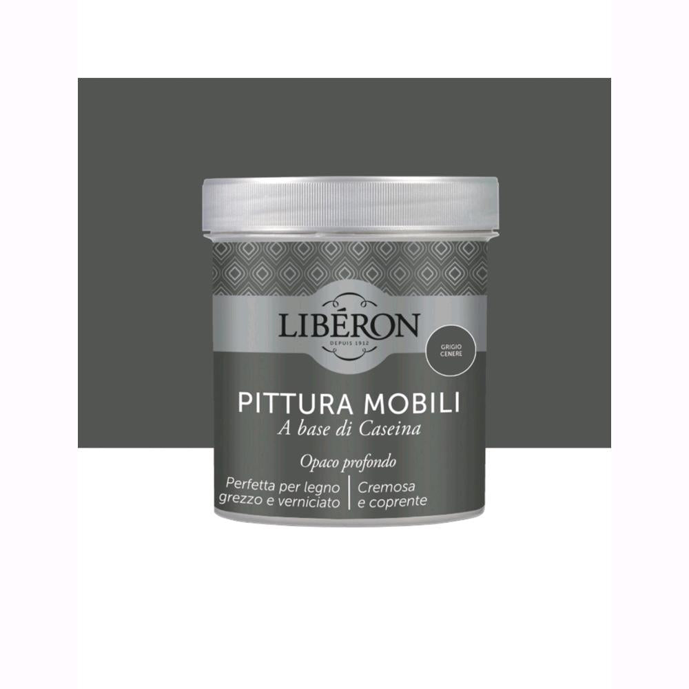 Liberon Pittura Vernice per Mobili alla Caseina Colore Grigio Cenere 500 ml