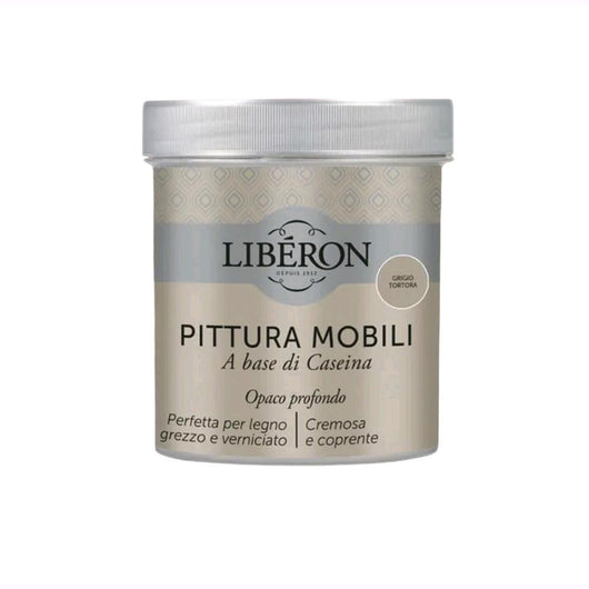 Liberon Pittura Vernice per Mobili alla Caseina Colore Grigio Tortora 500 ml