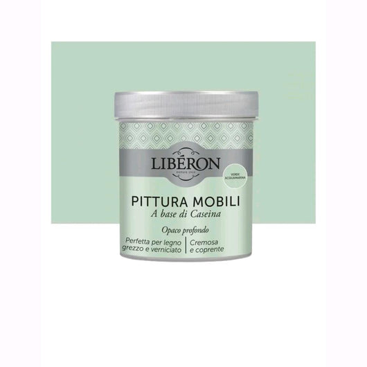 Liberon Pittura Vernice per Mobili alla Caseina Colore Verde Acquamarina 500 ml