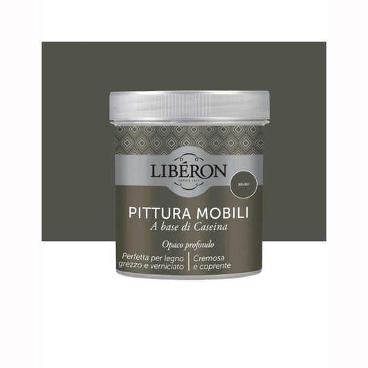 Liberon Pittura Vernice per Mobili alla Caseina Colore Bruno 500 ml