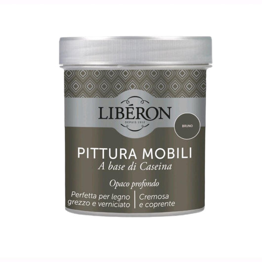 Liberon Pittura Vernice per Mobili alla Caseina Colore Bruno 500 ml