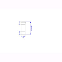 Tubo per Stufa a Pellet Acciaio rivestito con smalto porcellanato 25H cm 10 ⌀ cm - PNL1002