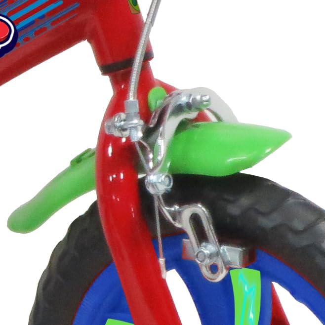 PJ MASKS 12''  bicicletta per bambini, adatta a bambini tra i 3 e i 5 anni, per altezza tra 85 e 105 cm, con borraccia, 