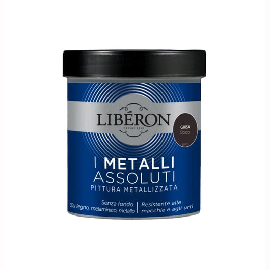 Liberon Pittura Vernice Metallizzata per Mobili Colore Ghisa Opaco 500 ml