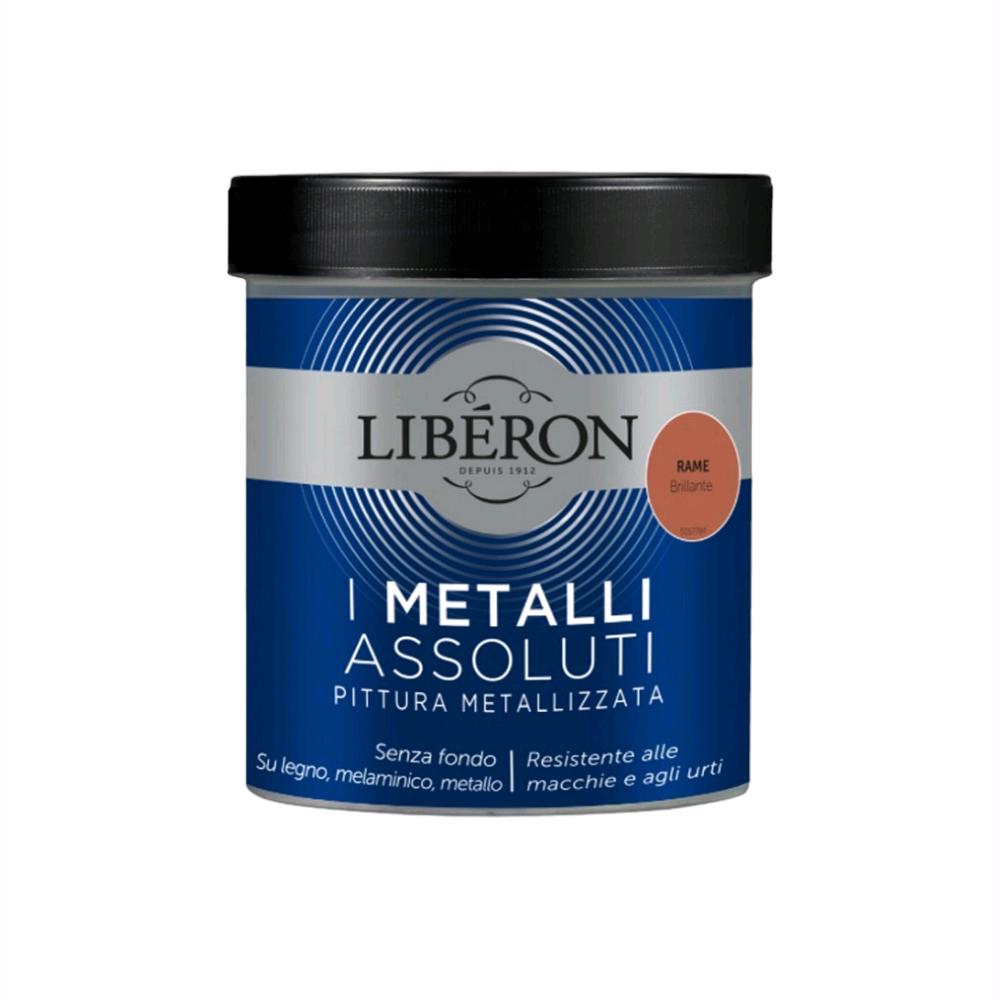 Liberon Pittura Vernice Metallizzata per Mobili Colore Rame Brillante 500 ml