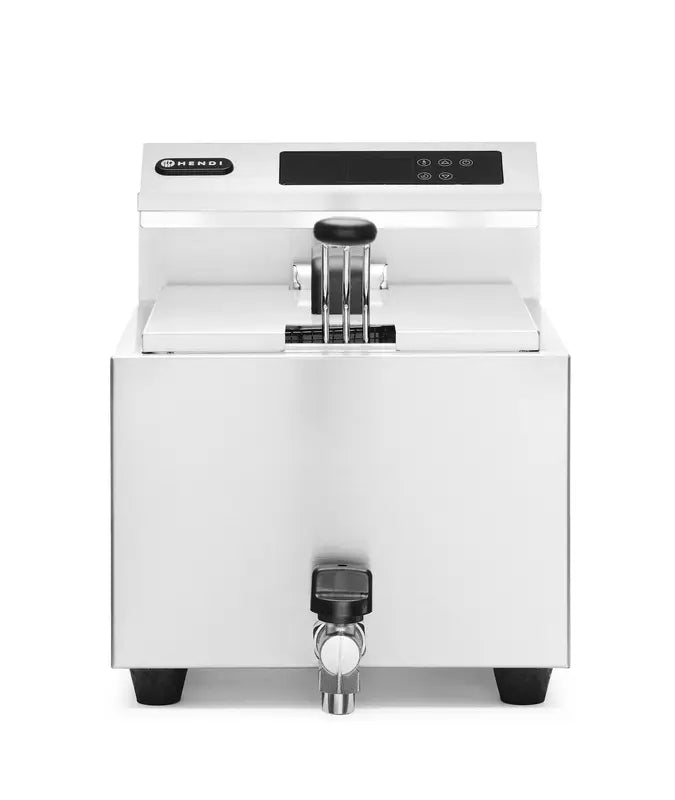 Friggitrice Profi Line digitale con rubinetto di scarico - 8 l, HENDI