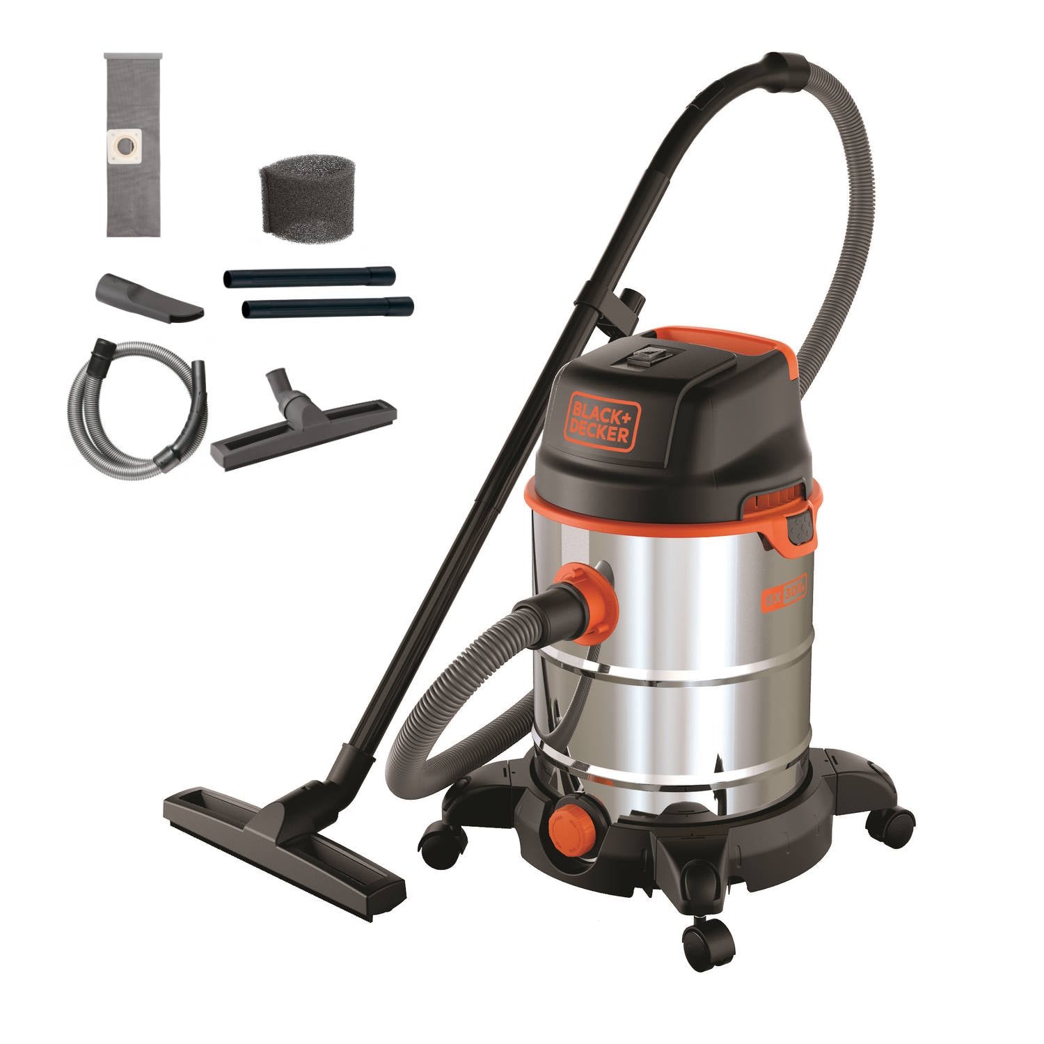 BLACK+DECKER Aspiratore Solidi e Liquidi BXVC30XDE (1600 W, 30 l)