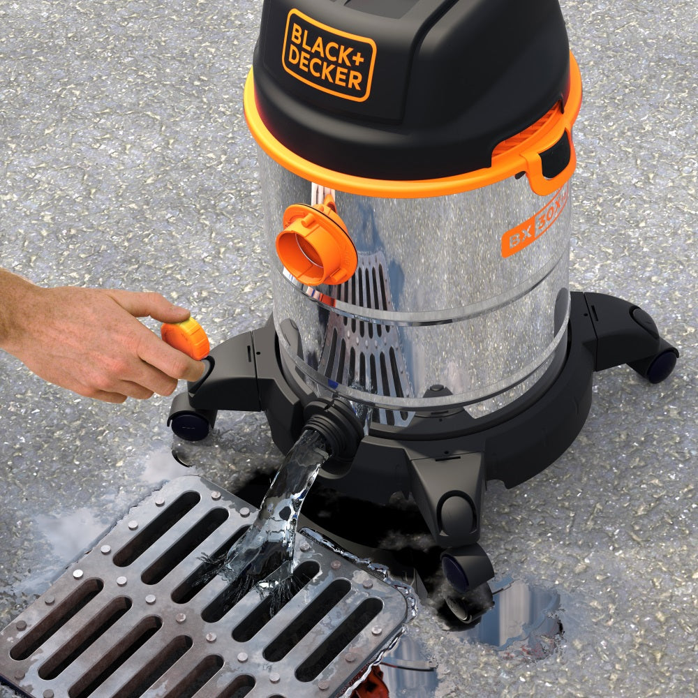 Aspiratore Solidi e Liquidi Black+Decker BXVC30XTDE  (Potenza assorbita  1600 W, CapacitÃ  fusto 30 l)