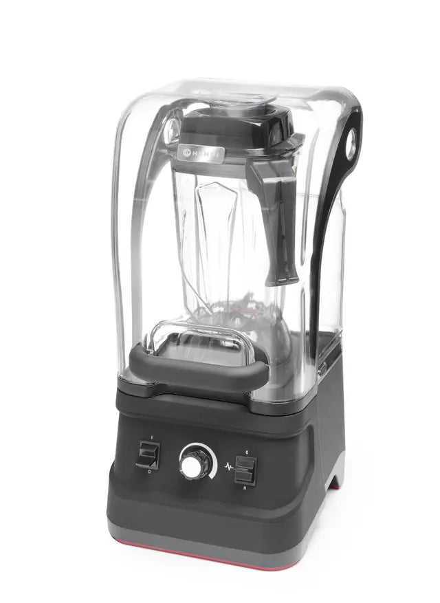 Blender per bar con coperchio antirumore, HENDI, 2,5L, Nero