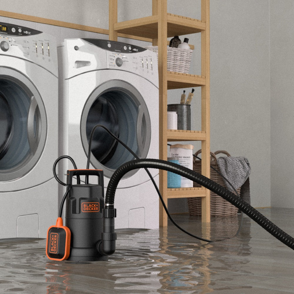 Pompa Immersione per Acque Chiare Black+Decker BXUP250PCE  (250Â W, Portata  max. 6000Â l/h, Prevalenza massima 6Â m)