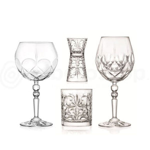 Set Cocktail Set 4 Pz In Vetro Luxion