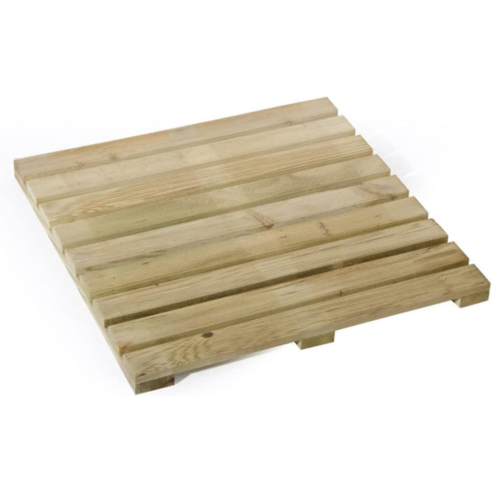 PEDANA PER GIARDINO PAVIMENTO IN LEGNO IMPREGNATO ZIGRINATA 50x50xH 3,2cm VERDELOOK