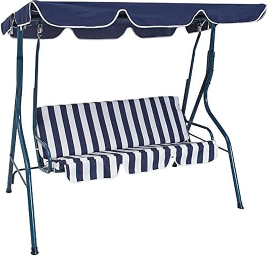 Garden Friend Dondolo in acciaio 170x113x156h cm 3 posti blu