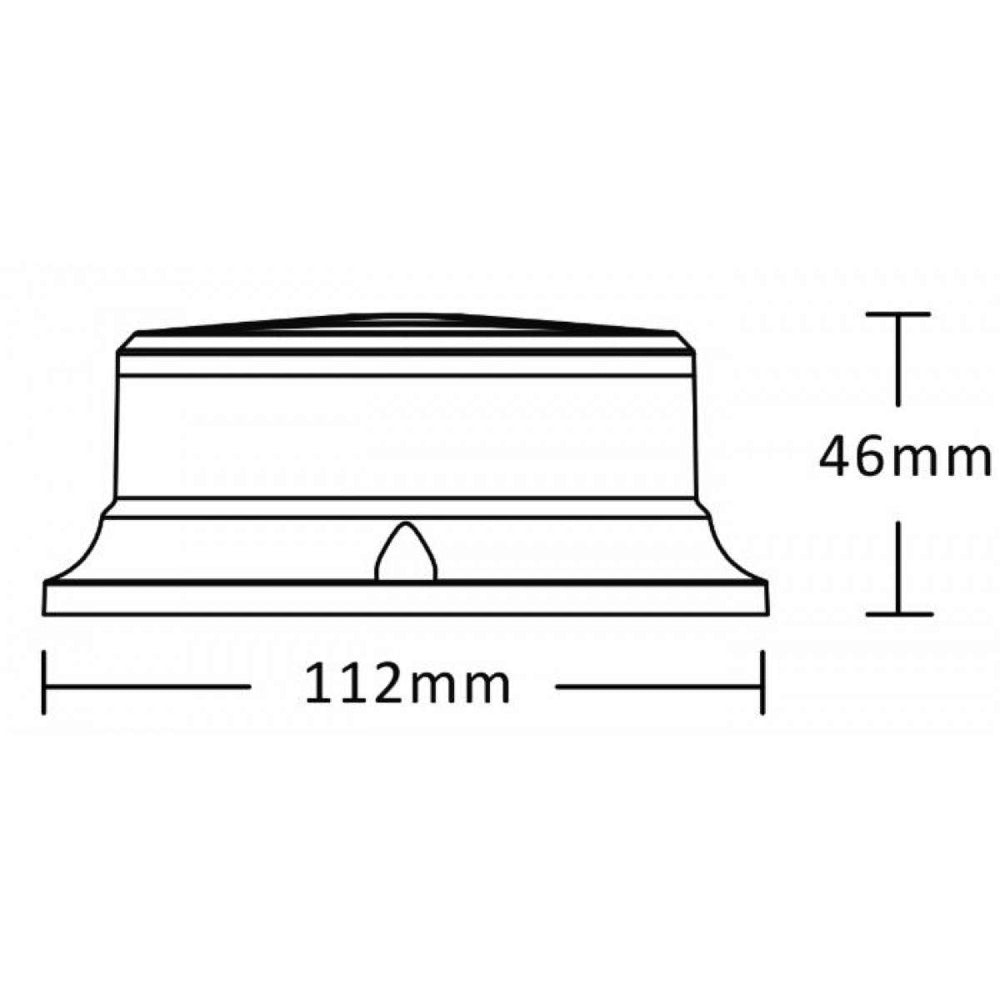 LAMPEGGIANTE GIROFARO LED12V-24V BASE MAGNETICA 7TIPI DI FLASH MACCHINE AGRICOLE