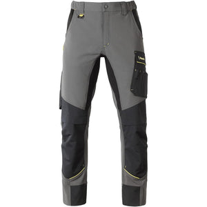 PANTALONI DA LAVORO DYNAMIC ELASTICIZZATI GRIGIO TG. S TASCHE PORTAUTENSILI 35480