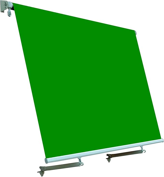 T1372700/A - Tenda da sole a caduta con bracci 245x245 cm verde