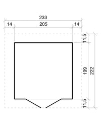 Casa da giardino in legno - 4,08 m² -TIMBELA M351