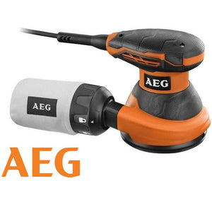 LEVIGATRICE ROTO-ORBITALE 300W Ø125mm + 25 FOGLI ABRASIVI EX125ED SET AEG 4935433870