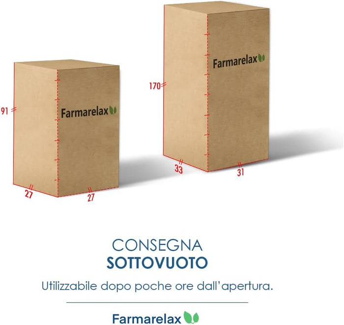 Materasso memory foam 140x200 h 22 cm dispositivo medico CE Fascia 5D super traspirante spedito sottovuoto Farmarelax