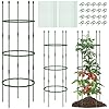 3 Pezzi Obelisco per Rampicanti Garden, Supporto Piante Rampicanti Giardino, Pomodoro Gabbie Traliccio Giardino in Vaso 154cm, per Pomodori Vite Frutta Rose Rampicanti Piante