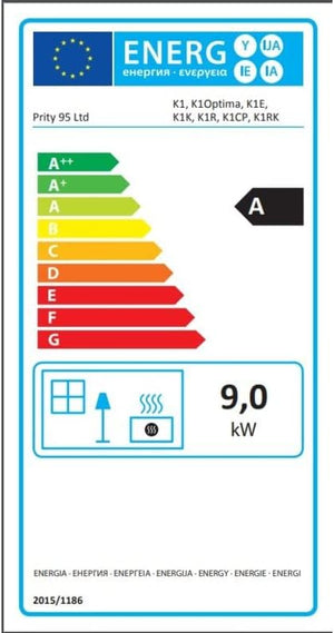 Stufa a Legna Caminetti a stufe Nero Prity K1 9kw