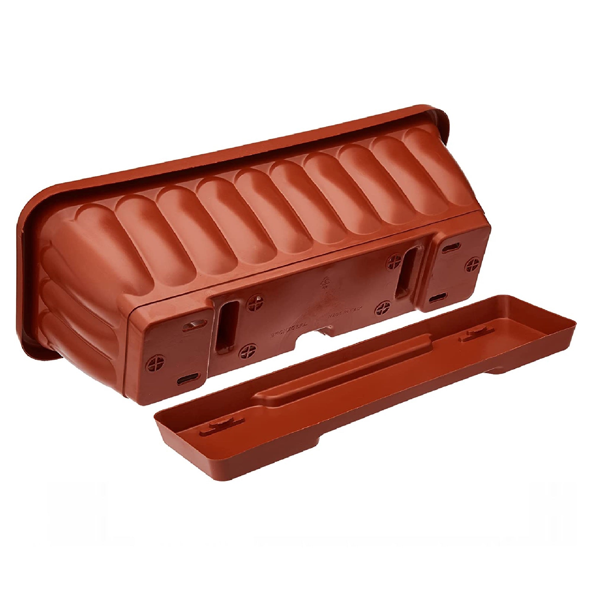 Vaso fioriera balconetta raccoglitore 40x18x16 plastica terracotta fiori piante