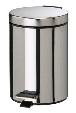 PATTUMIERA A PEDALE XTRA' LT.12 INOX CM.25 H.39,5