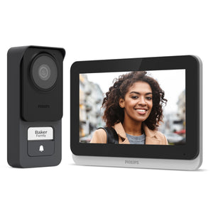 Videocitofono Smart Wi-Fi PHILIPS WelcomeEye Connect 3K - Kit Video Touch screen 7'' - 2 Fili