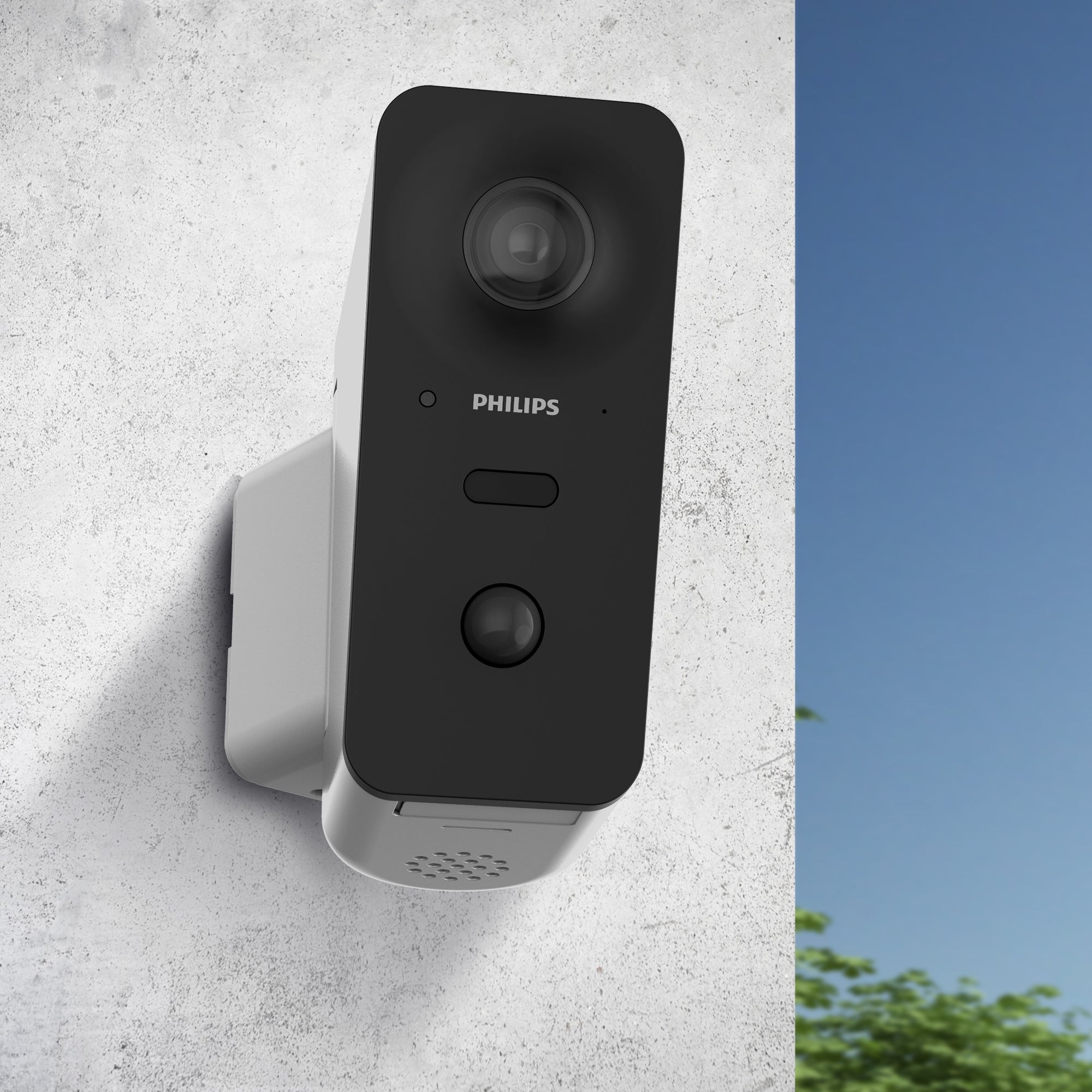 Telecamera esterna Wi-Fi motorizzata con autotracking e sirena 105dB PHILIPS WelcomeEye View - 531050