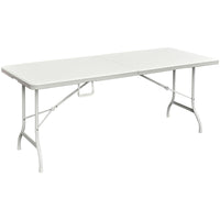 Levante - Tavolo Da Giardino Portatile 180X75 Cm - Bianco