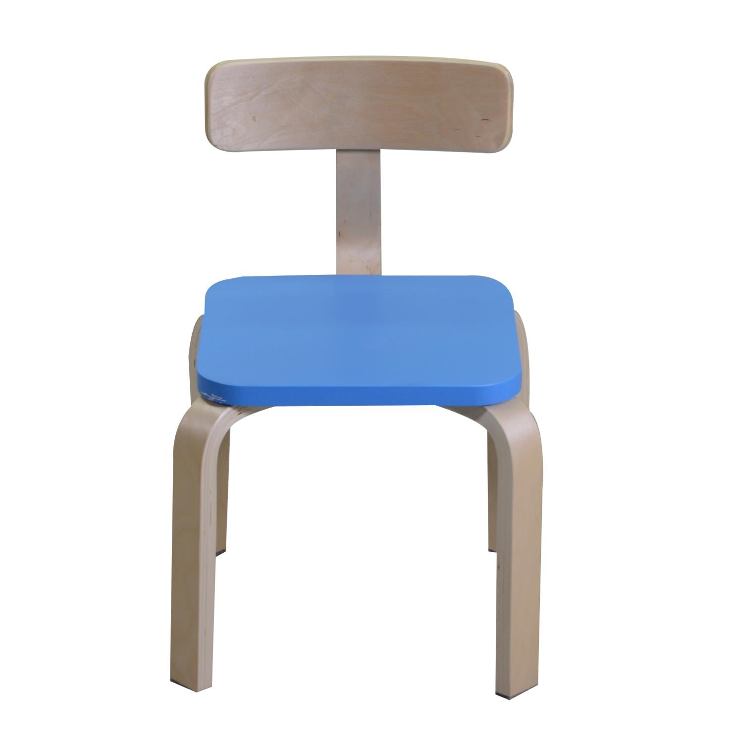 Sedia per Bambini 36x31xh30/51 cm in Legno di Betulla Blu